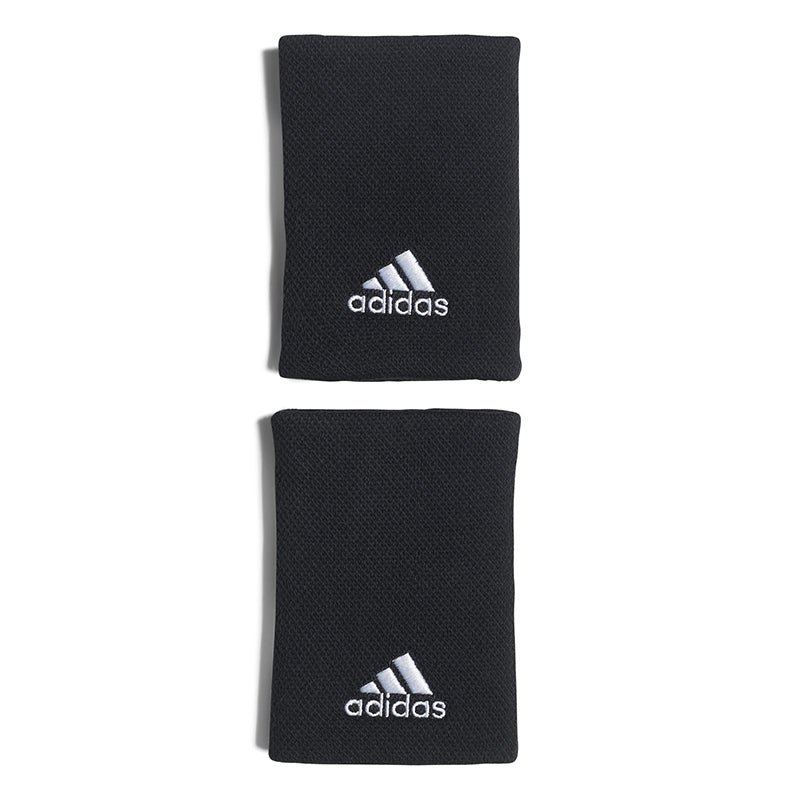 Adidas Tennis Large Wristband (2X) (Black)