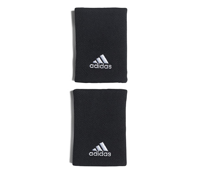 Adidas Tennis Large Wristband (2X) (Black)