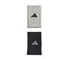 Adidas Interval Large Reversible 2.0 Wristbands (Black/Grey)