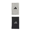 Adidas Interval Large Reversible 2.0 Wristbands (Black/Grey)