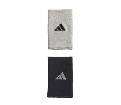 Adidas Interval Large Reversible 2.0 Wristbands (Black/Grey)