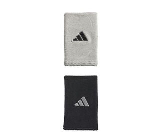 Adidas Interval Large Reversible 2.0 Wristbands (Black/Grey)