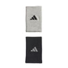 Adidas Interval Large Reversible 2.0 Wristbands (Black/Grey)
