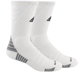 Adidas Alphaskin Max Cushioned Crew-Large (1X) (White)
