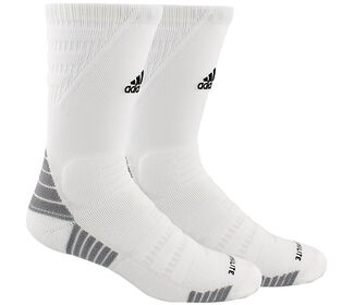 Adidas Alphaskin Max Cushioned Crew-Large (1X) (White)