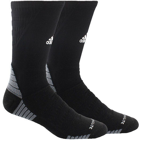 Adidas Alphaskin Max Cushioned Crew-Large (1X) (Black)
