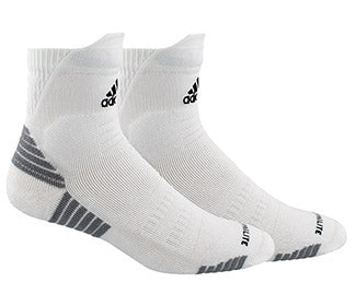Adidas Alphaskin Cushioned High Quarter-Large (1X) (White)