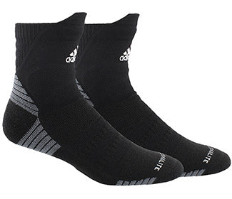Adidas Alphaskin Cushioned High Quarter (1X) (Black)