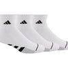 Adidas Men'S Cushioned Quarter (3X) (White)