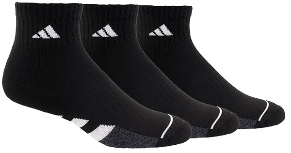 Adidas Men'S Cushioned Quarter (3X) (Black)
