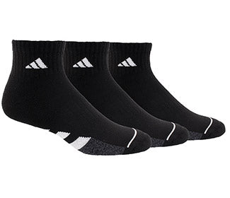 Adidas Men'S Cushioned Quarter (3X) (Black)