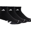 Adidas Men'S Cushioned Quarter (3X) (Black)