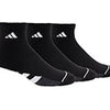 Adidas Men'S Cushioned Quarter (3X) (Black)