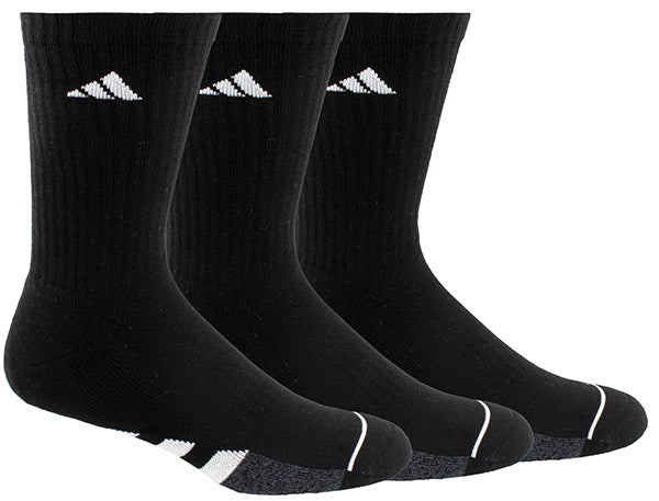 Adidas Men'S Cushioned Crew (3X) (Black)