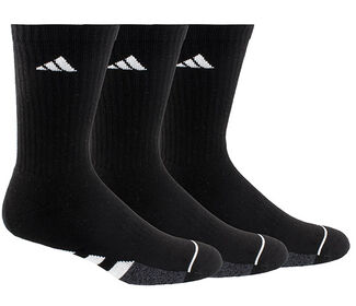 Adidas Men'S Cushioned Crew (3X) (Black)