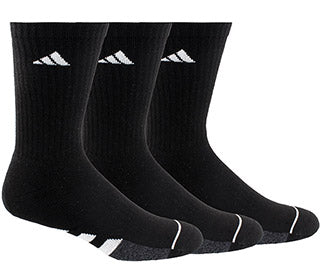 Adidas Men'S Cushioned Crew (3X) (Black)