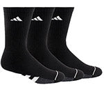 Adidas Men'S Cushioned Crew (3X) (Black)