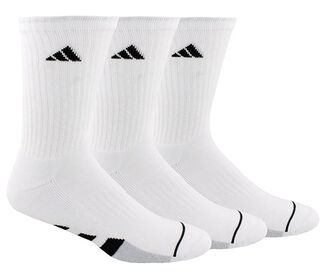 Adidas Men'S Cushioned Crew (3X) (White)