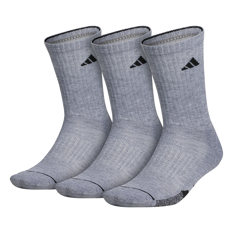 Adidas Men'S Cushioned Ii Crew 3 Pack (M) (Grey)