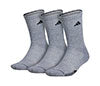 Adidas Men'S Cushioned Ii Crew 3 Pack (M) (Grey)