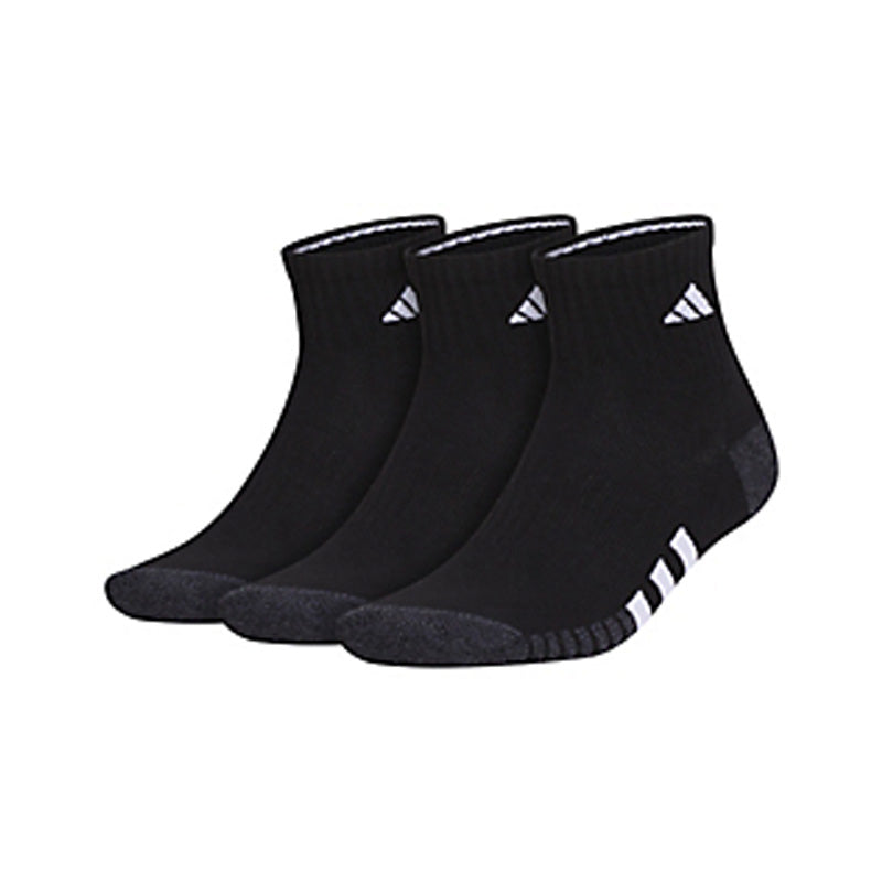 Adidas Men'S Cushioned 3.0 Quarter 3-Pack (Black)