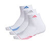 Adidas Women'S Cushioned Ii 3-Pack Low Cut (W) (White)