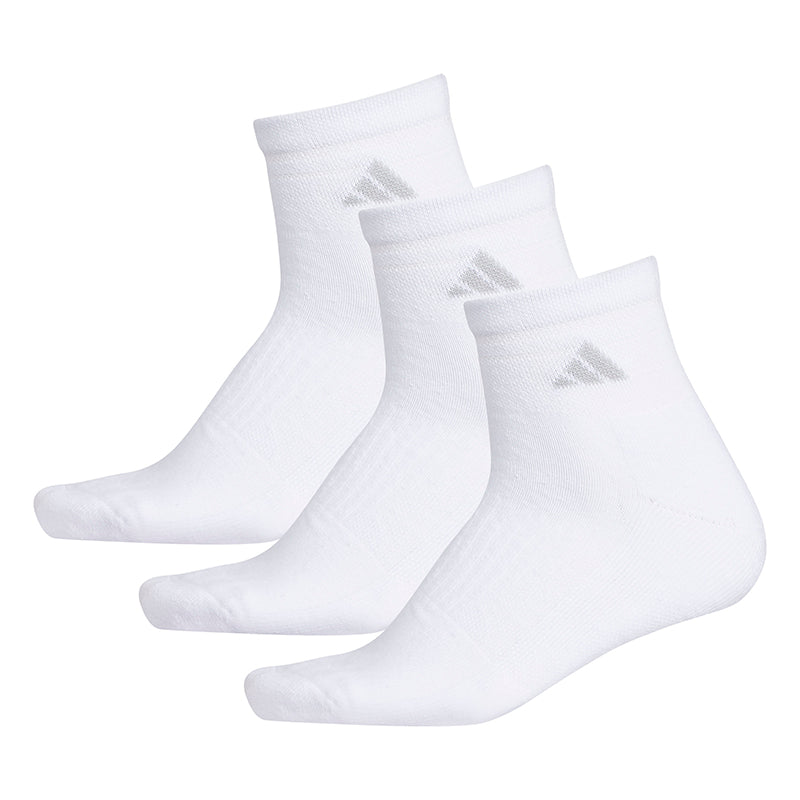 Adidas Women'S Cushioned Ii 3-Pack Quarter (W) (White)