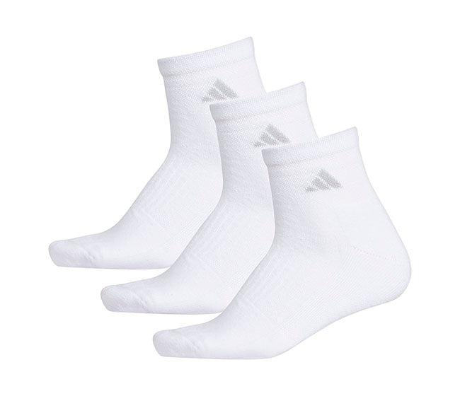 Adidas Women'S Cushioned Ii 3-Pack Quarter (W) (White)