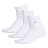 Adidas Women'S Cushioned Ii 3-Pack Quarter (W) (White)