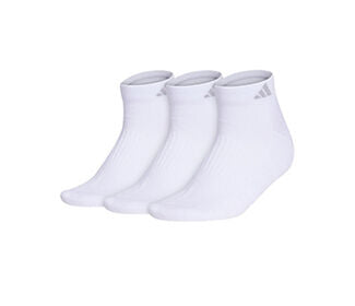 Adidas Women'S Cushioned 3.0 Low Cut 3-Pack (White)