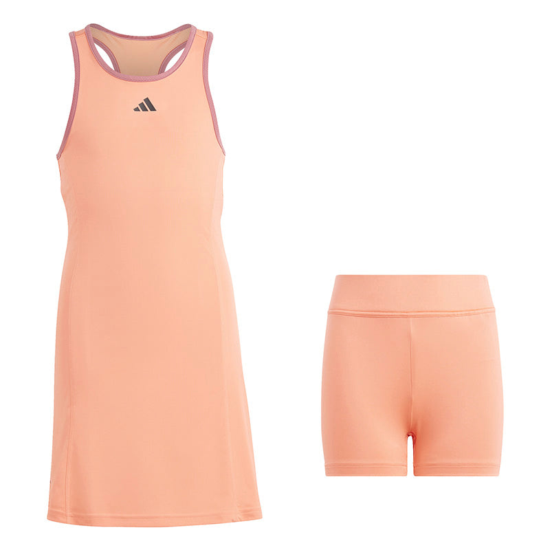 Adidas Girls Club Dress (Coral Fusion)