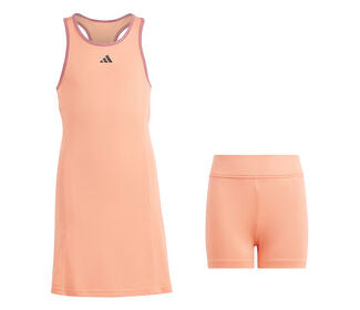 Adidas Girls Club Dress (Coral Fusion)