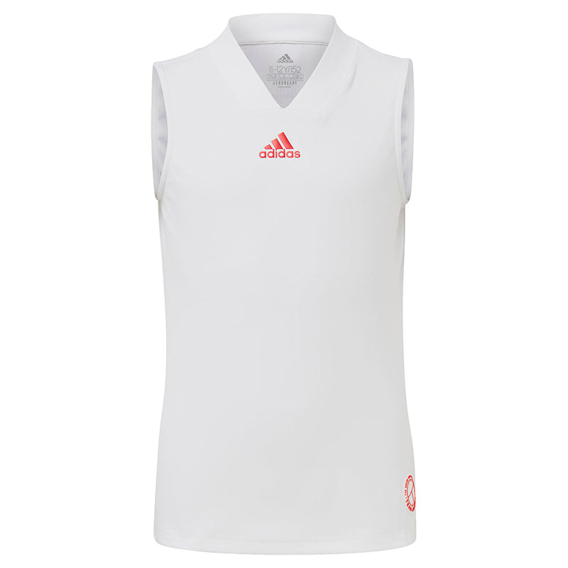 Adidas Girls Match Tank (White)
