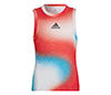 Adidas Girls Match Primeblue Tank (White/Red)