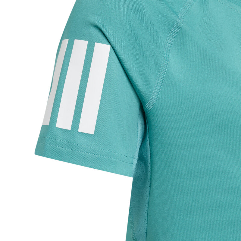 Adidas Girls' Club Tee (Powder Teal)