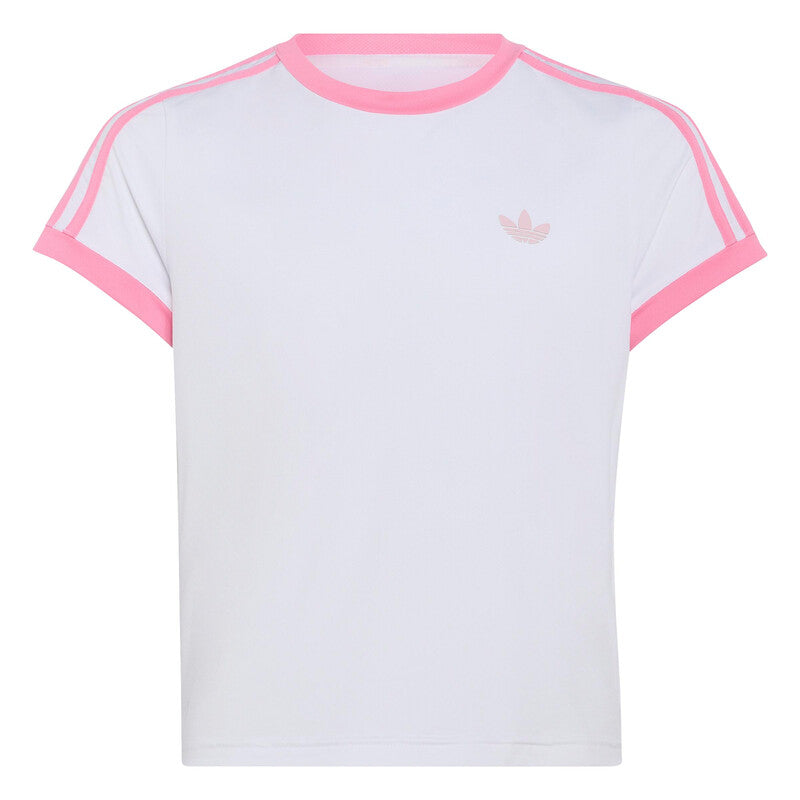 Adidas Girls' Classics Tee (White/Pink)