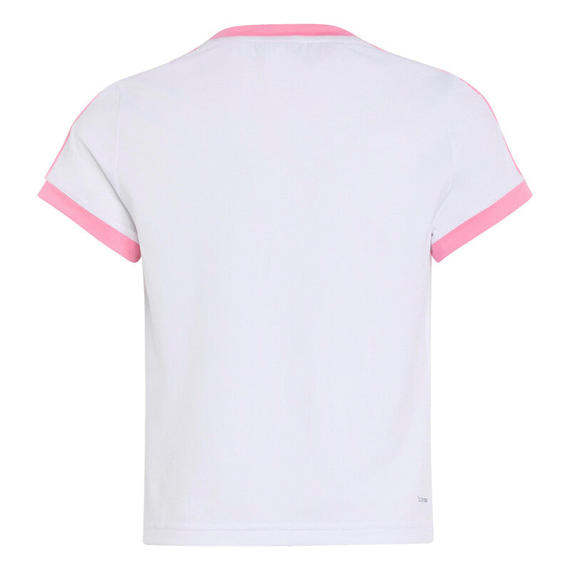 Adidas Girls' Classics Tee (White/Pink)