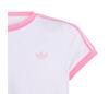 Adidas Girls' Classics Tee (White/Pink)
