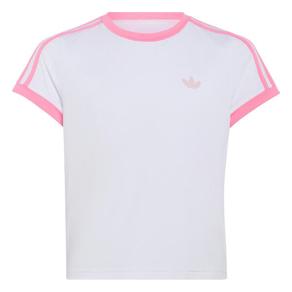 Adidas Girls' Classics Tee (White/Pink)