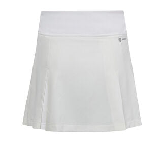 Adidas Girls Club Pleated Skirt (White)