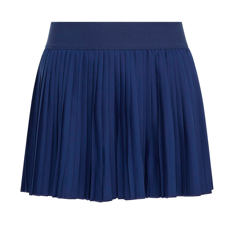 Adidas Girls' Club Pleated Skirt (Dark Blue)