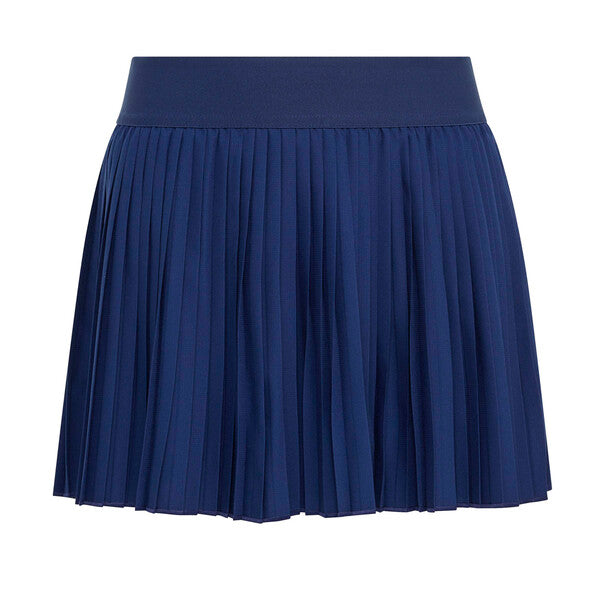 Adidas Girls' Club Pleated Skirt (Dark Blue)