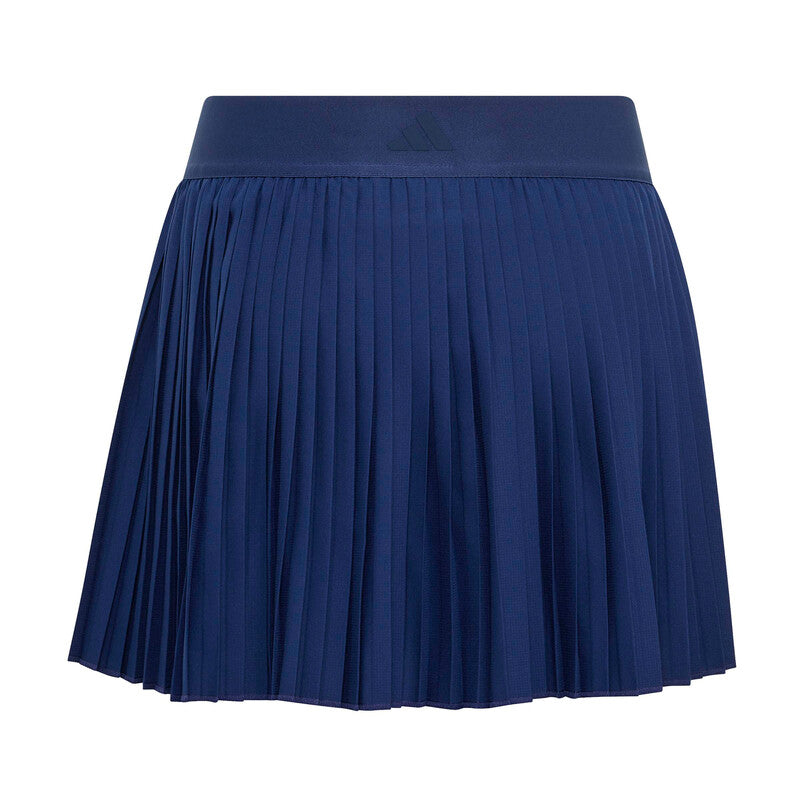 Adidas Girls' Club Pleated Skirt (Dark Blue)