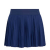 Adidas Girls' Club Pleated Skirt (Dark Blue)