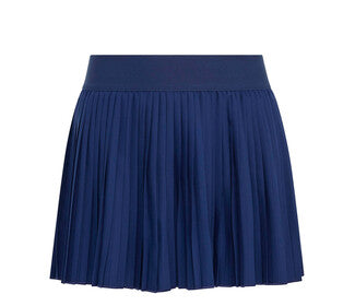 Adidas Girls' Club Pleated Skirt (Dark Blue)