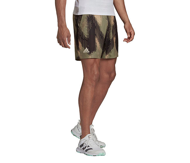 Adidas Printed Primeblue 7" Short (M) (Olive)