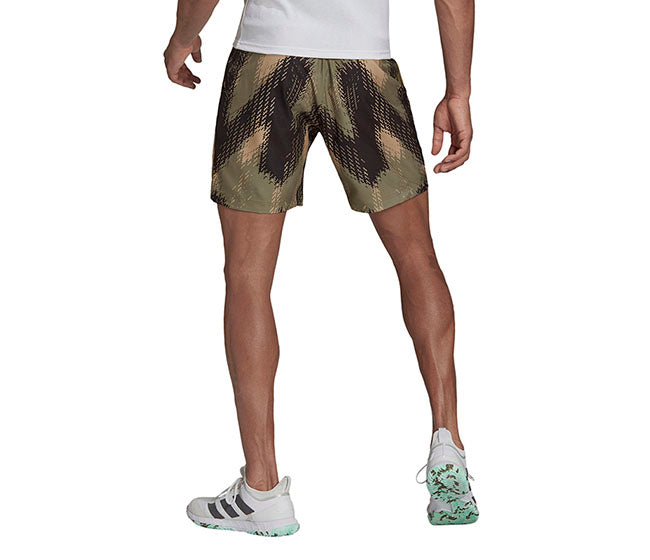 Adidas Printed Primeblue 7" Short (M) (Olive)