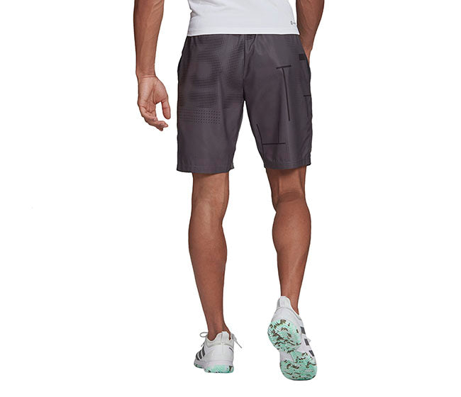 Adidas Club Graphic 9" Short (M) (Grey)