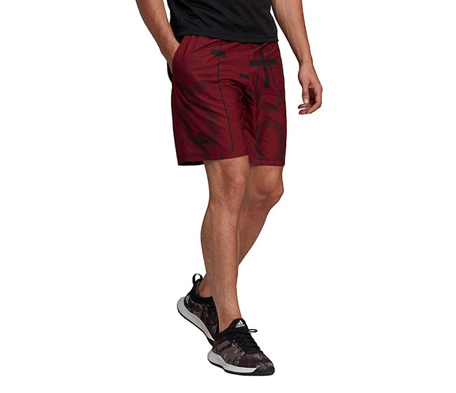 Adidas Club Graphic 9" Short (M) (Dark Red)