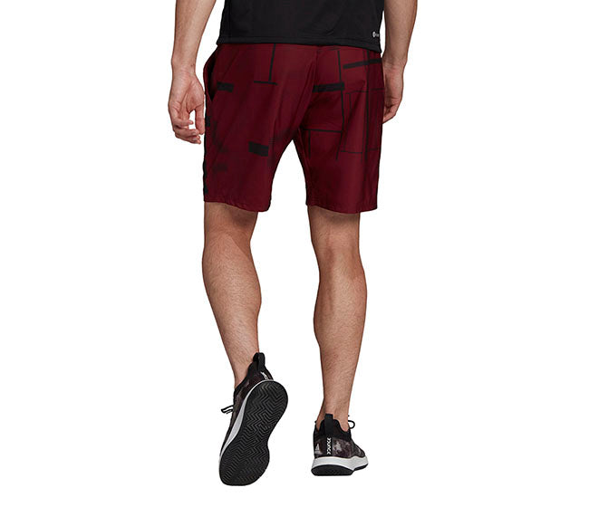 Adidas Club Graphic 9" Short (M) (Dark Red)